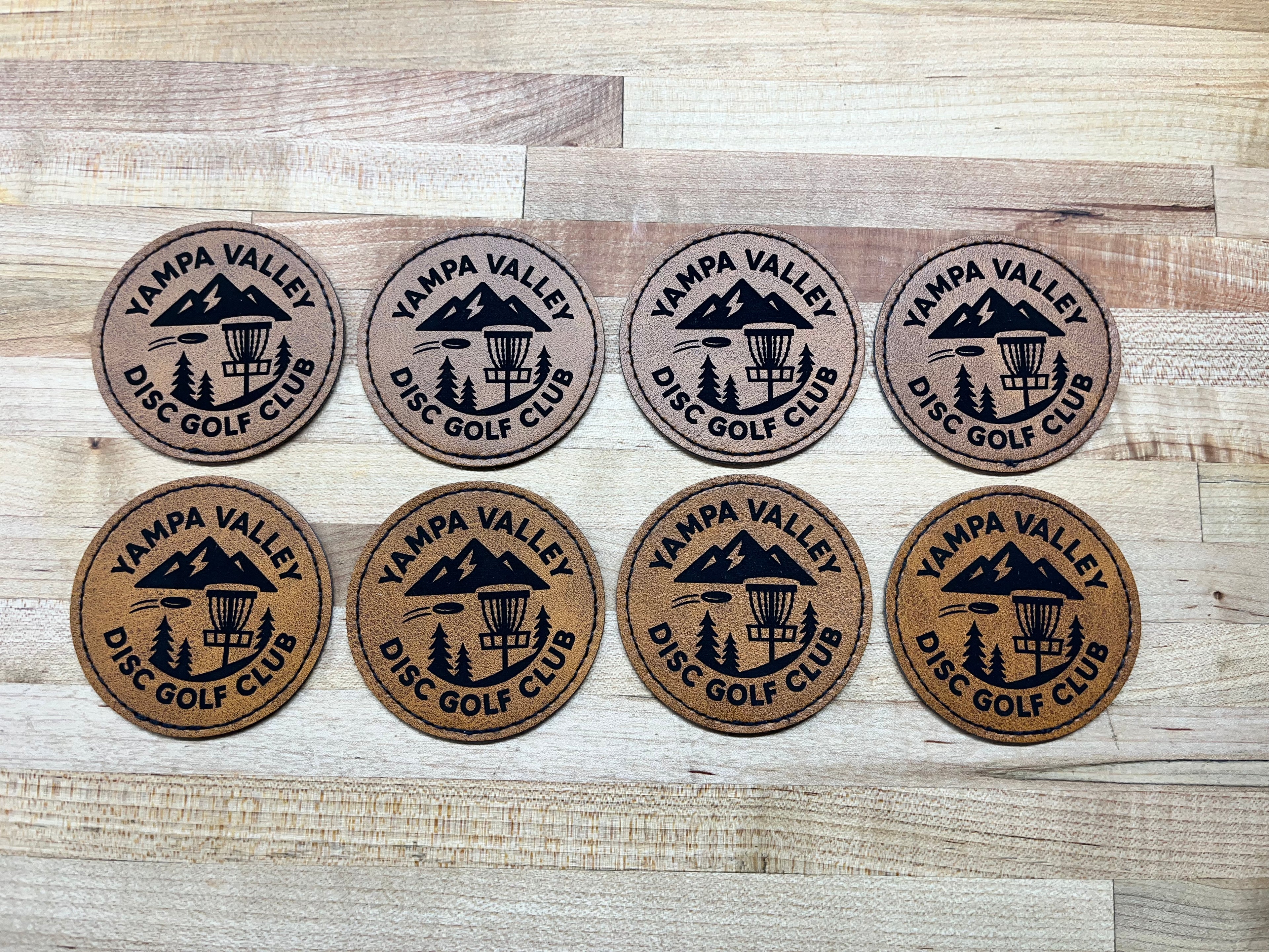 Custom Engraved Leatherette Patches