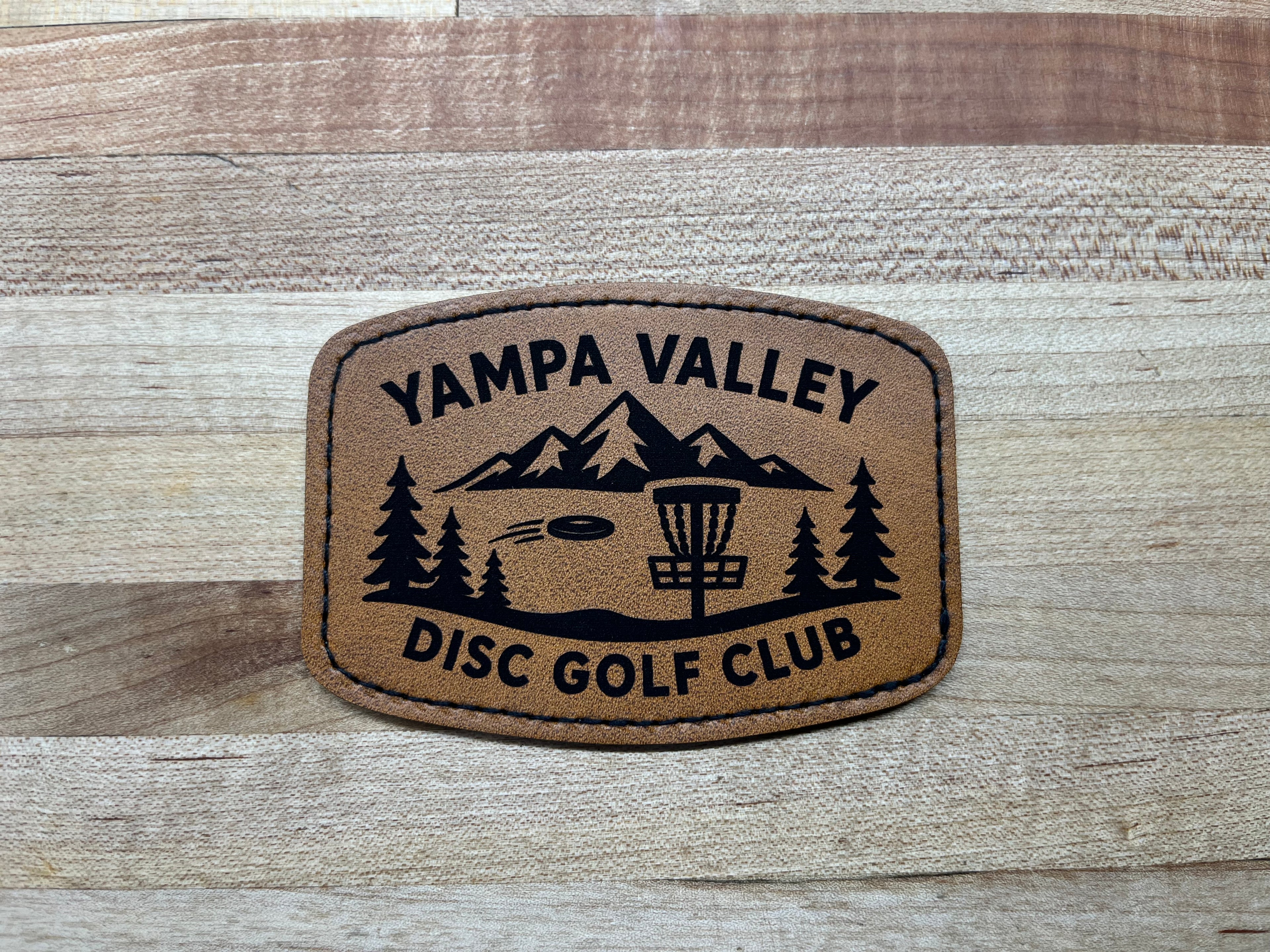 Custom Engraved Leatherette Patches