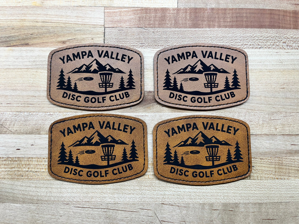 Custom Engraved Leatherette Patches