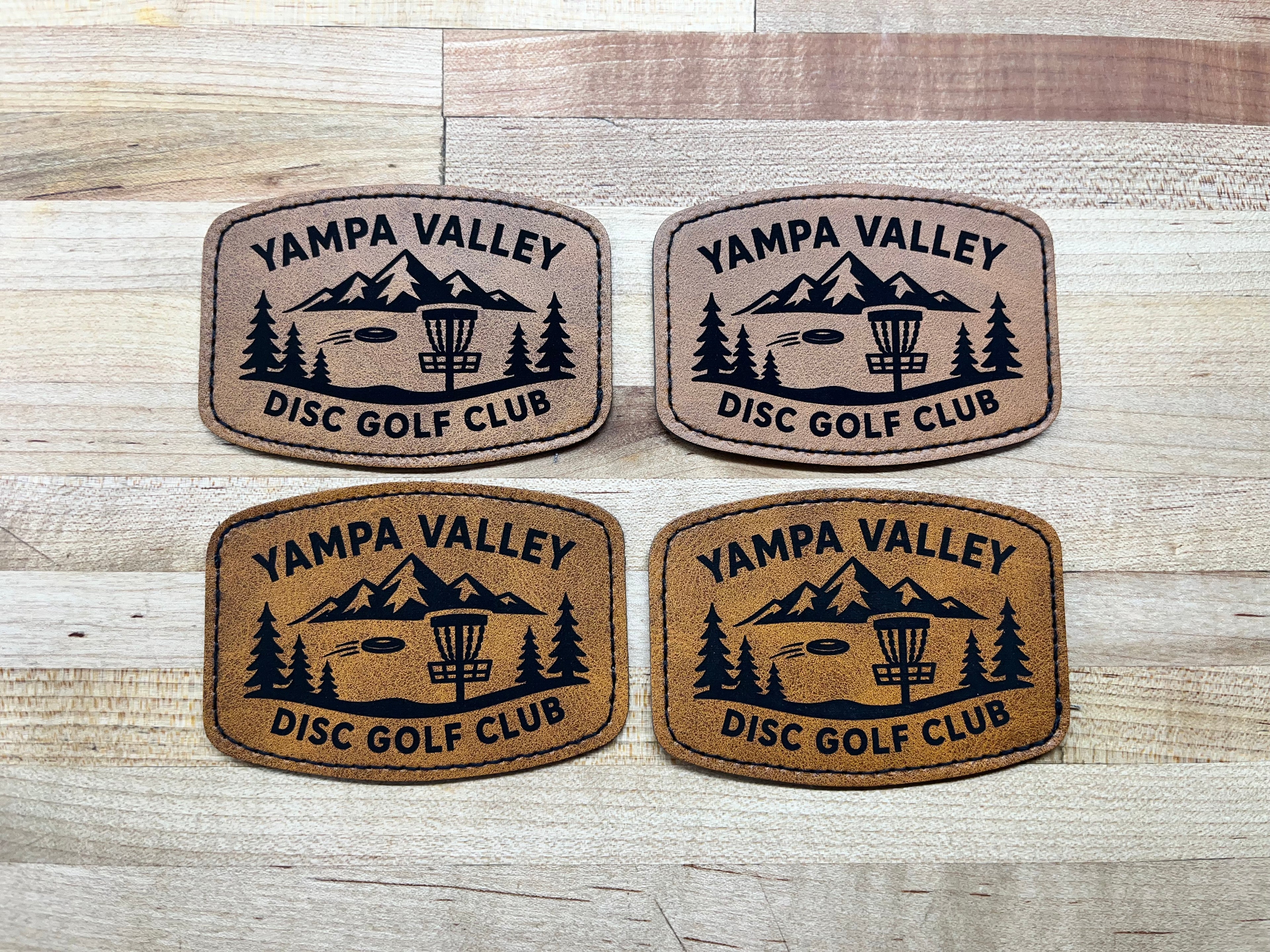 Custom Engraved Leatherette Patches