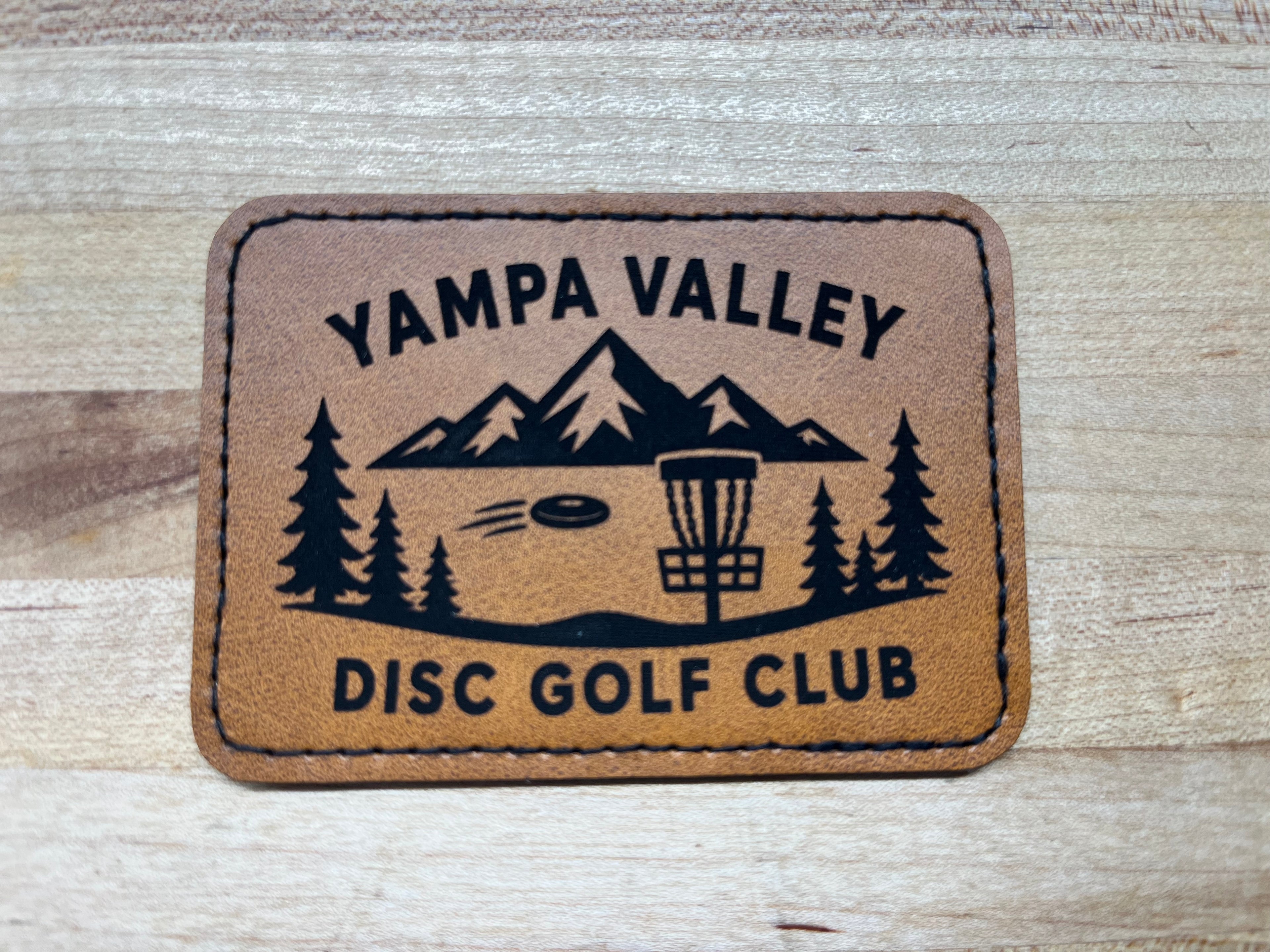 Custom Engraved Leatherette Patches