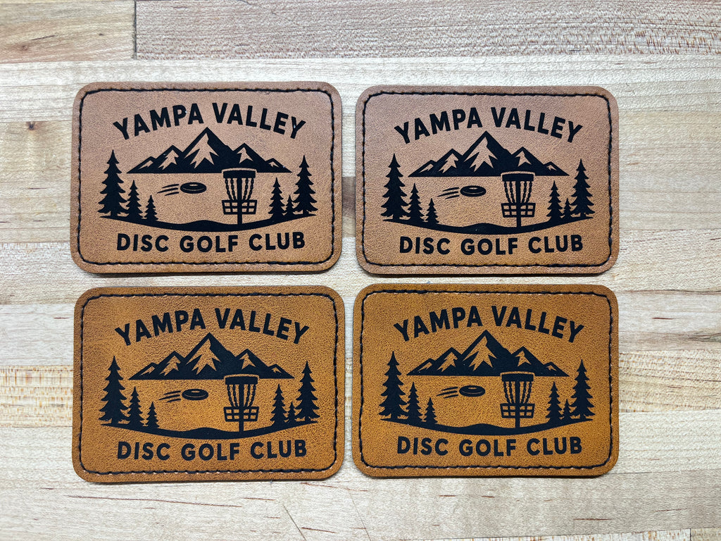 Custom Engraved Leatherette Patches