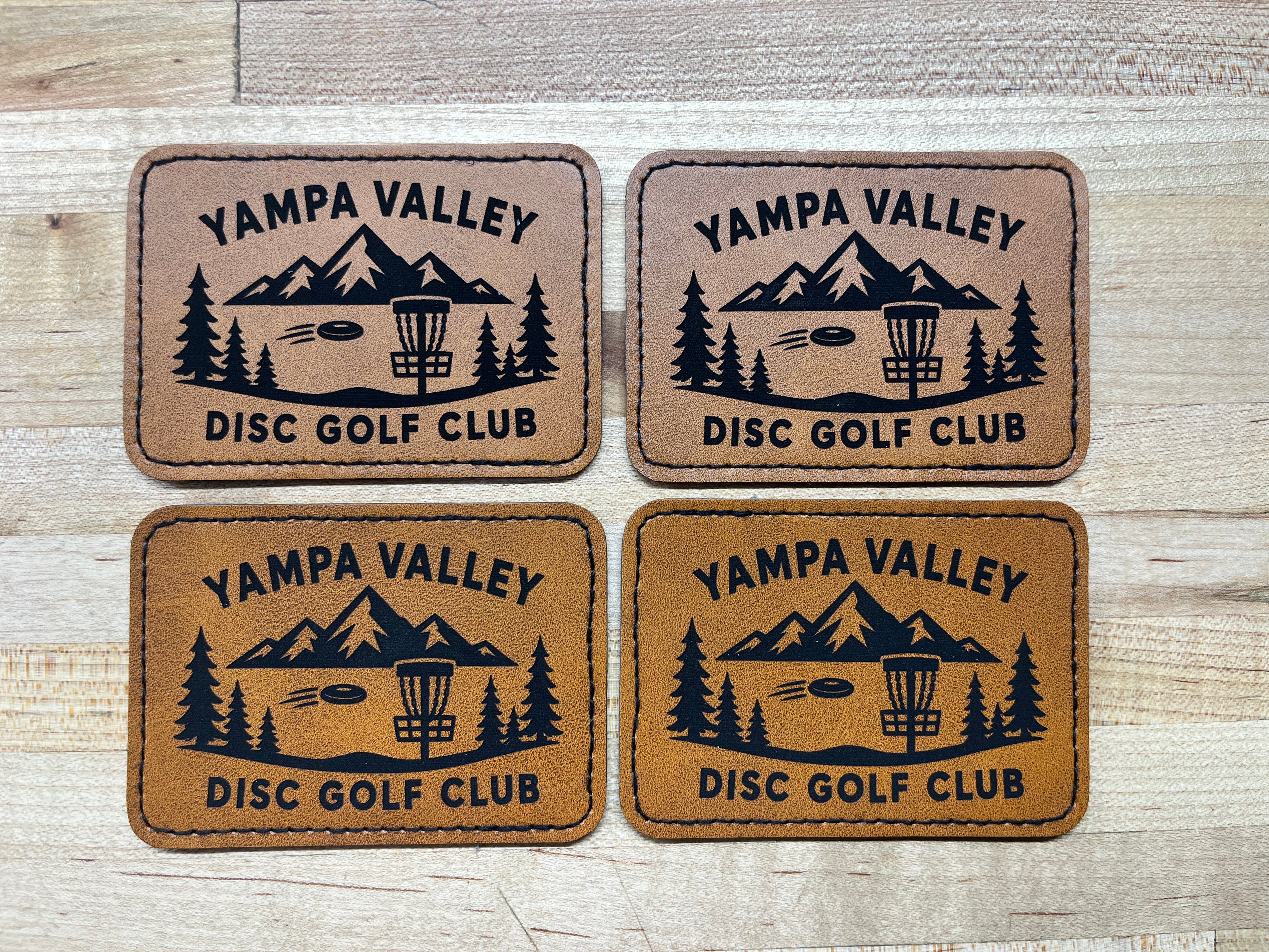 Custom Engraved Leatherette Patches
