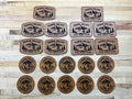 Custom Engraved Leatherette Patches